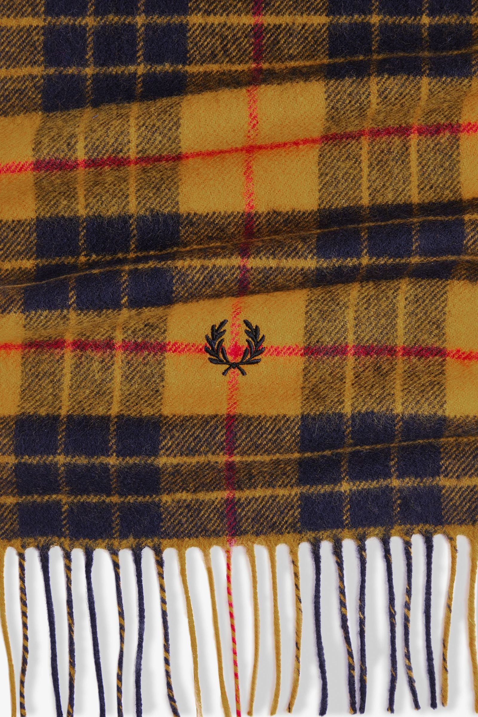 C3338 Lambswool Tartan  Gold - Scarf