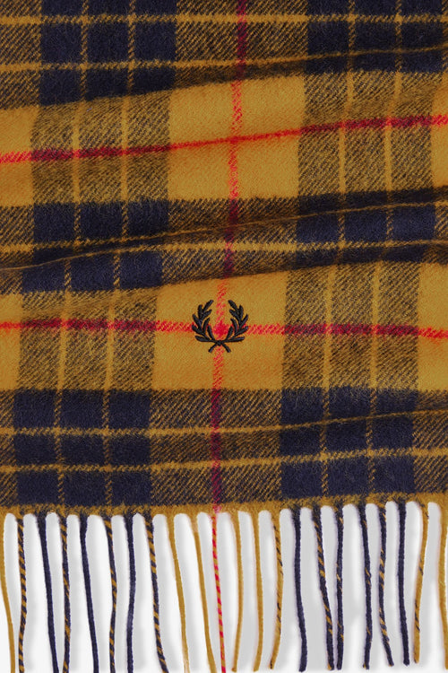 C3338 Lambswool Tartan  Gold - Scarf