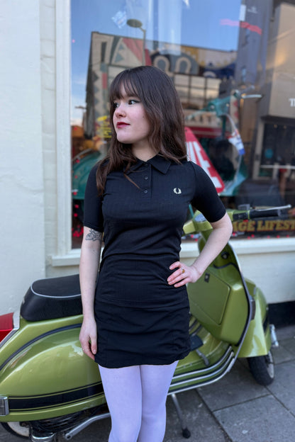 G2168 Sheer Rib Black - Polo