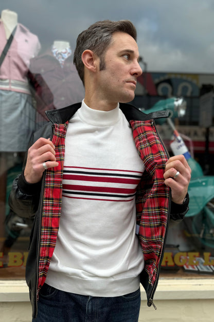 Men’s Leather Classic Black - Harrington Jacket