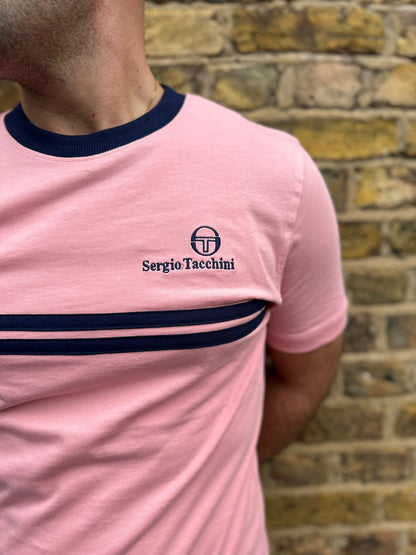 New Supermac Quartz Pink /Maritime Blue - T-Shirt