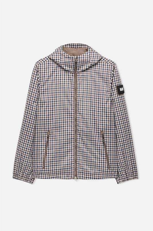 Campania Mid House Check Windbreaker - Jacket