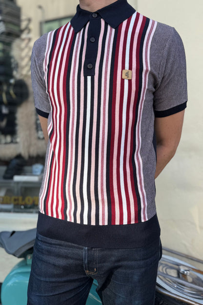 Jed Navy S/S - Polo Knit