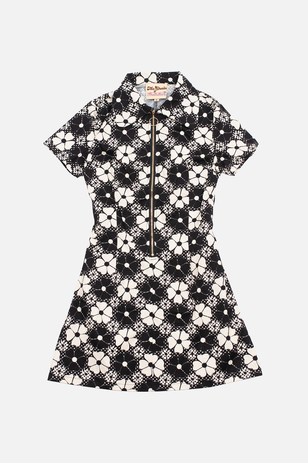 Floral Black & White - Dress