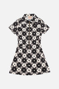 Floral Black & White - Dress