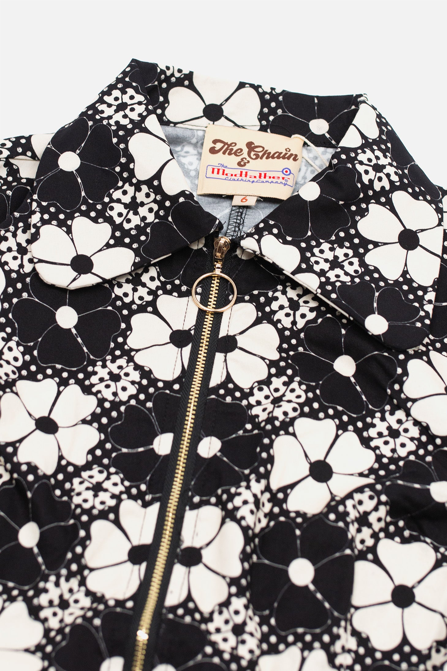 Floral Black & White - Dress