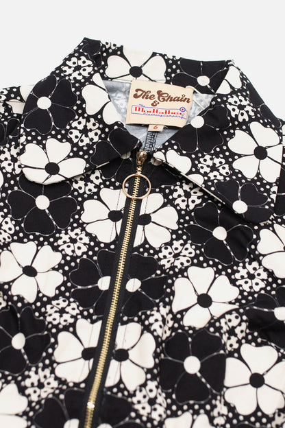 Floral Black & White - Dress