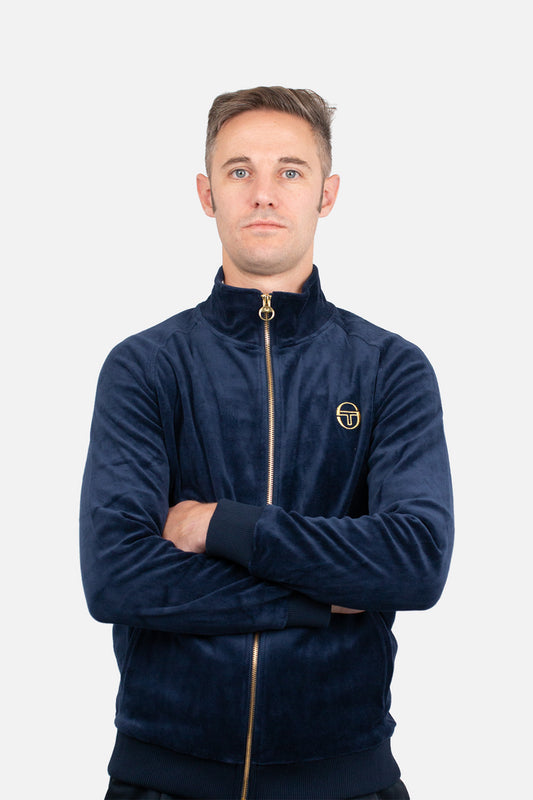 Court Velour Maritime Blue/Gardenia - Track Jacket