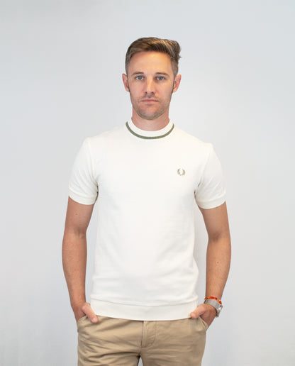 M7 Light Ecru Crew Neck Piqué - T-Shirt