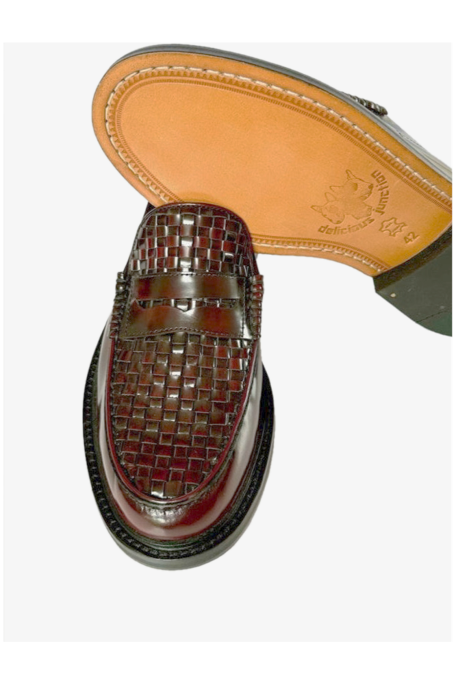 Brummel Basket Weave Oxblood - Loafer