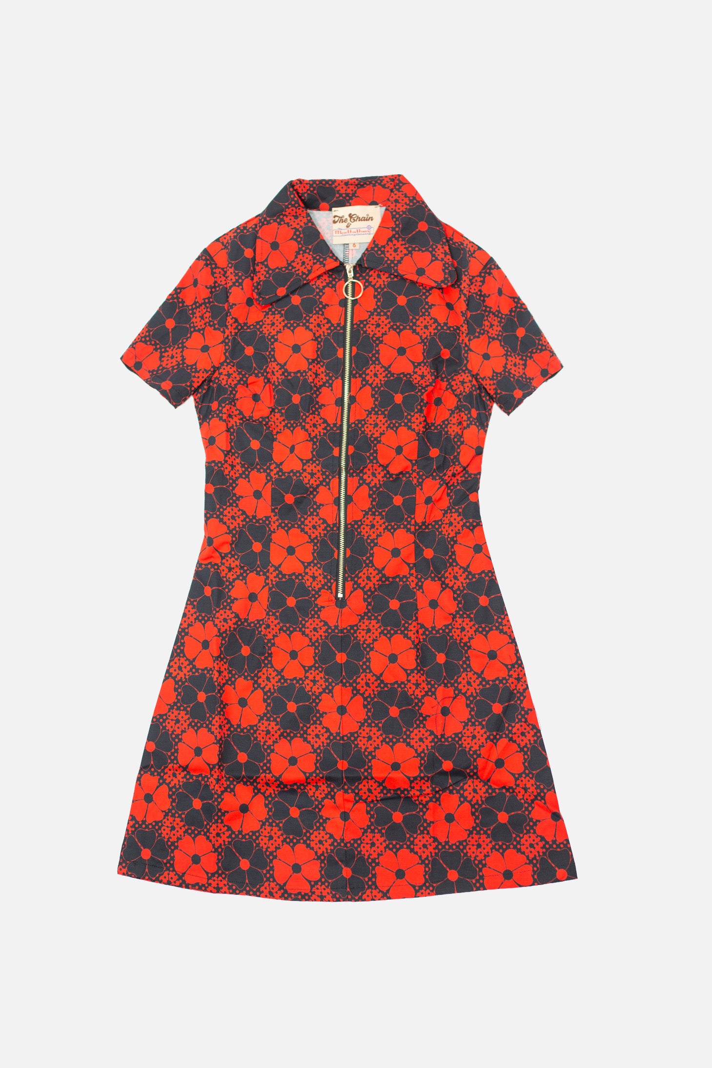 Floral Black & Red - Dress