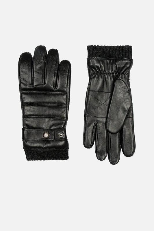 Leather Glove Black - Water resistant