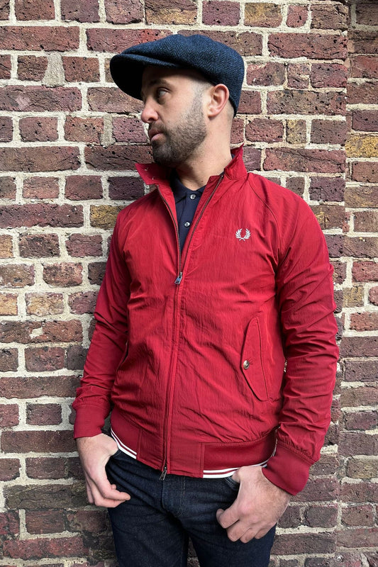 J2321 Crinkle Harrington Burnt Red - Jacket