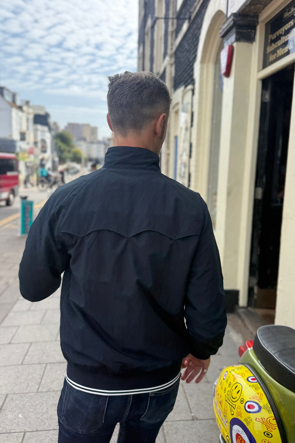 J2321 Crinkle Harrington Navy - Jacket