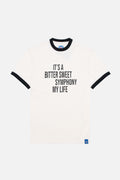 A Bitter Sweet Symphony Ringer Ecru - T-Shirt