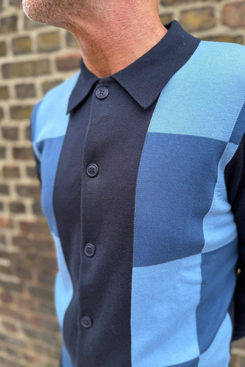 Crown Navy - Polo Knit