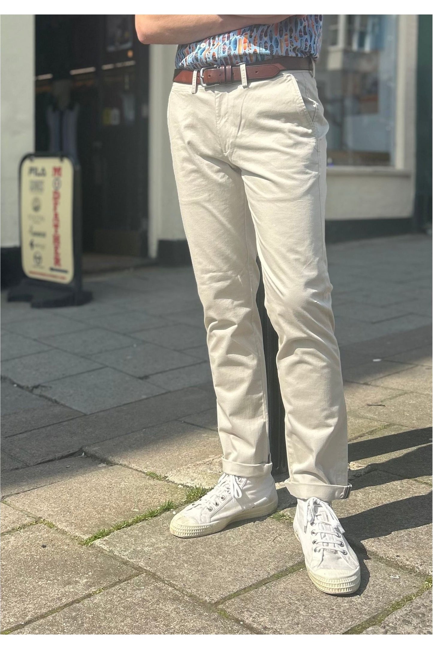 Signature Slim Stretch Chino 030 Putty - Trouser