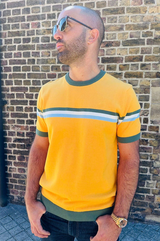 Banks Knitted Crew Neck - Amber