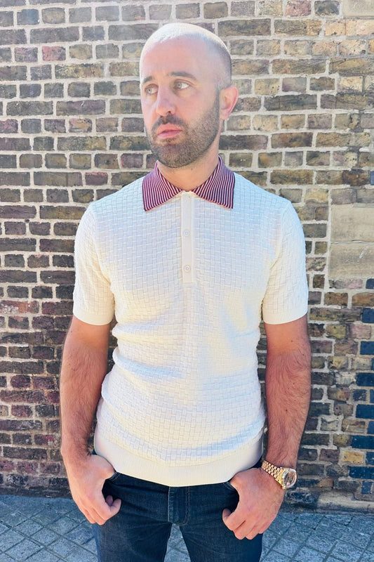 Wilson Off White - Knitted Polo