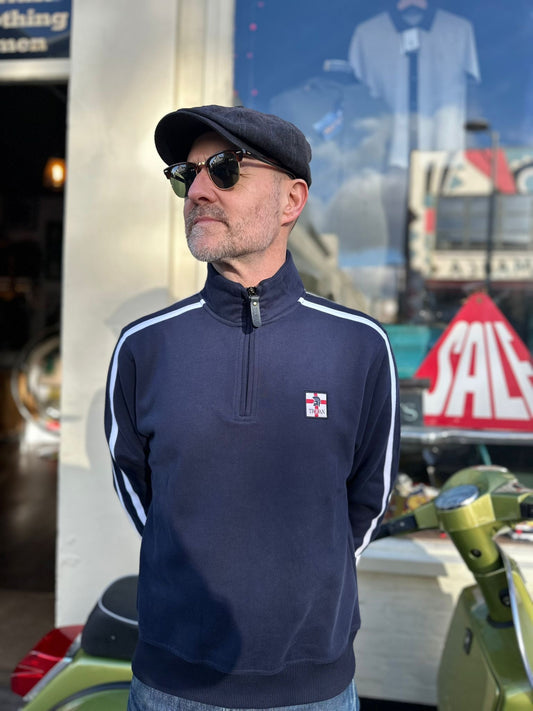 Quarter Zip Navy St George - Sweatshirt