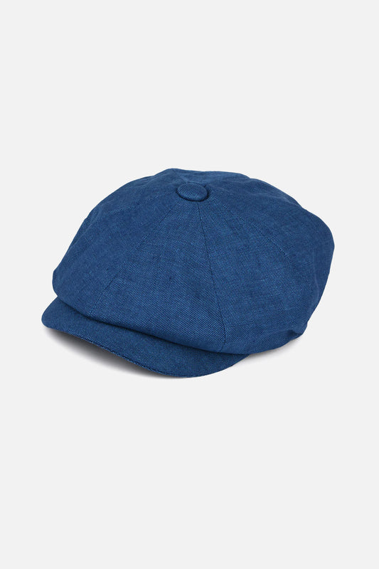Alfie Marine Blue Linen - Cap