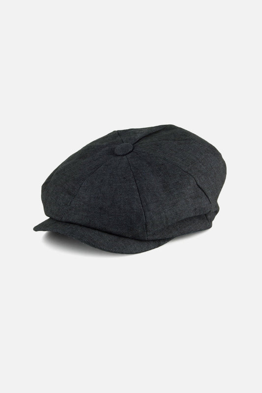 Alfie Charcoal Linen - Cap