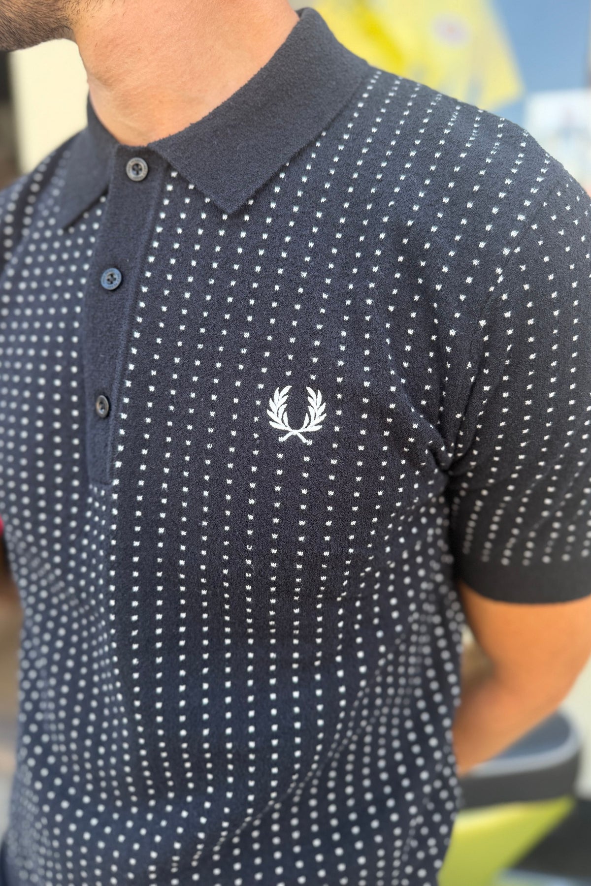 K3307 Boucle Dot Black - Polo