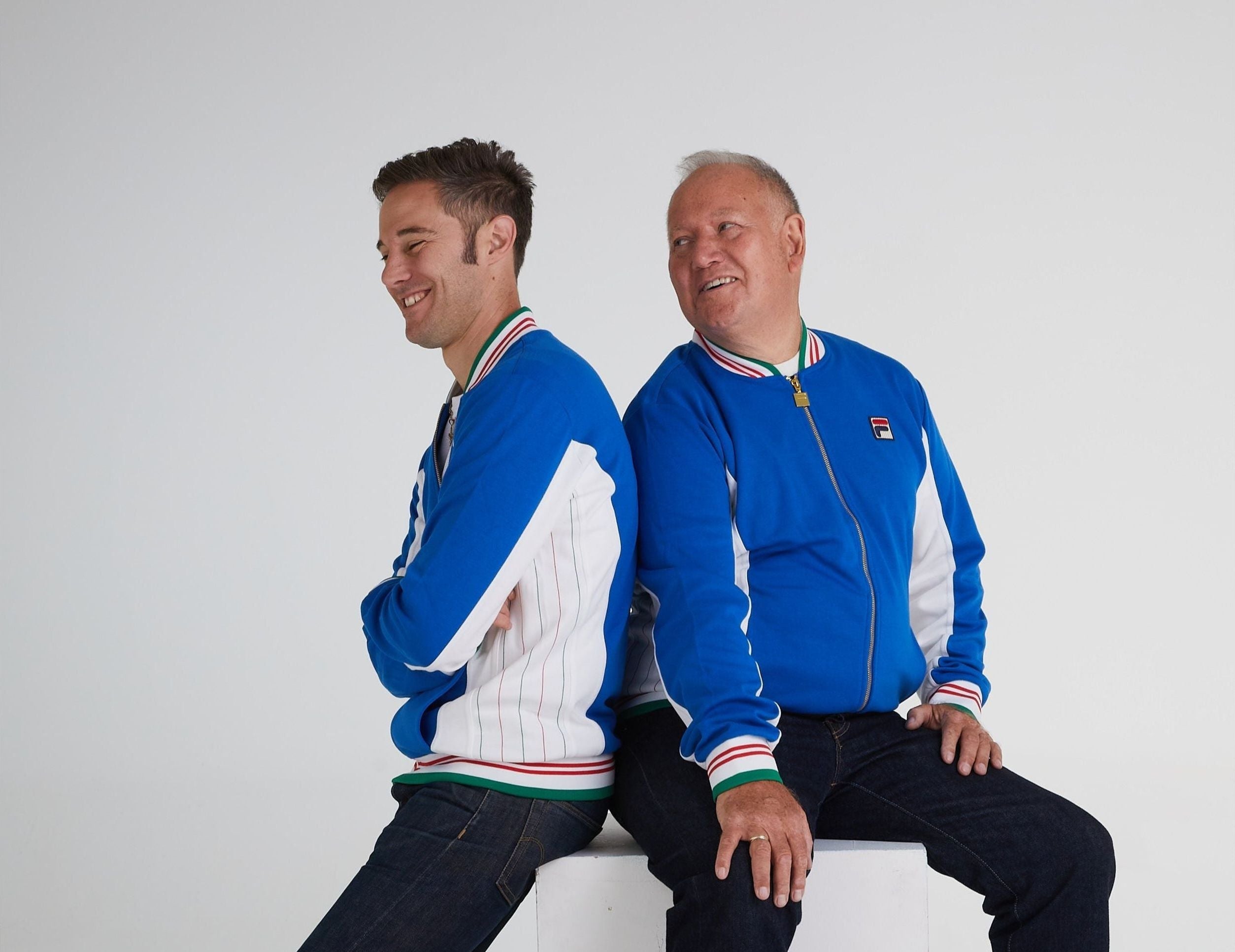 Owners Daniel & Mario Warner Wearing Limited Edition Settanta Italia