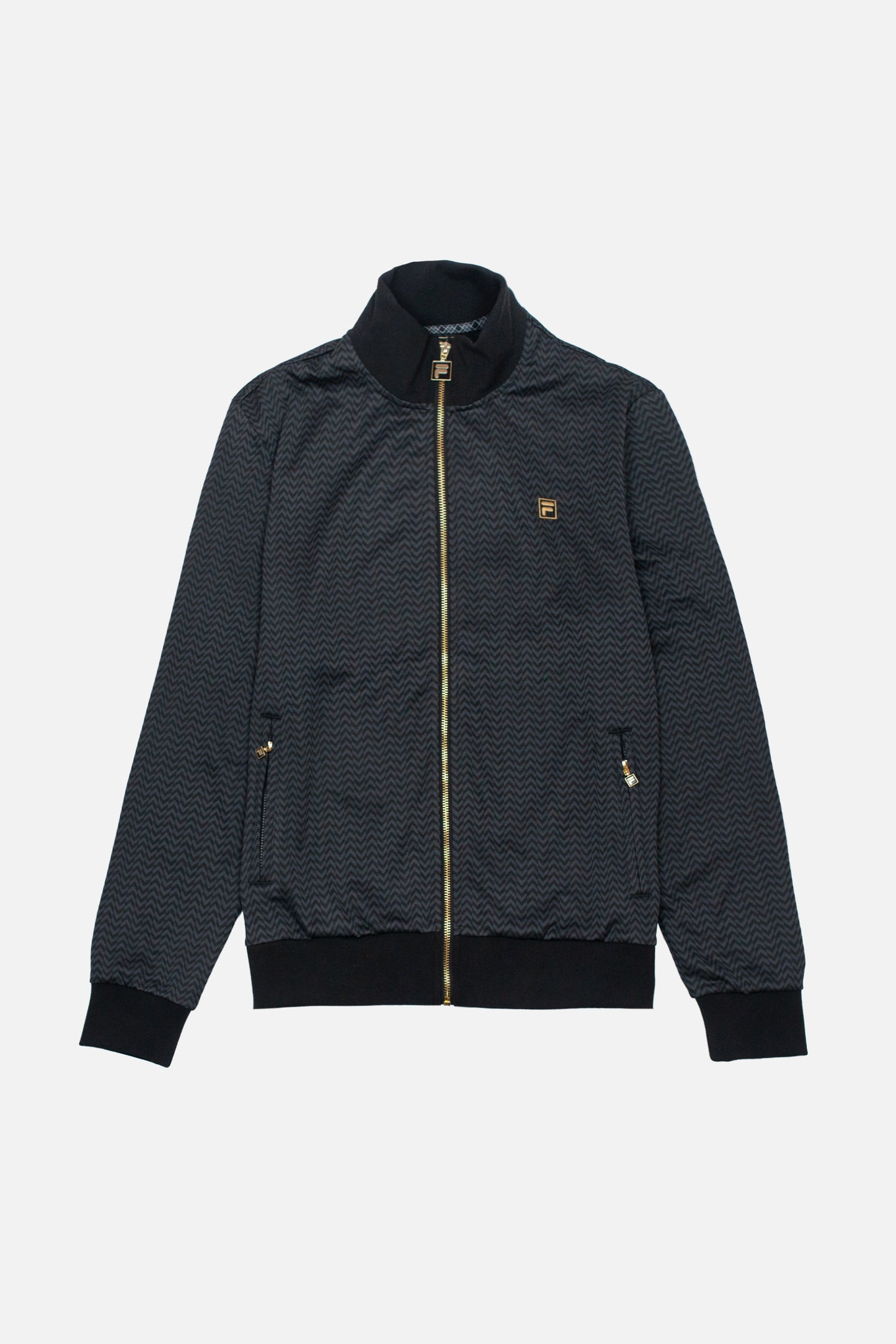 Gold Label Mathers Herringbone Black - Track Top