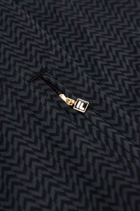 Gold Label Mathers Herringbone Black - Track Top