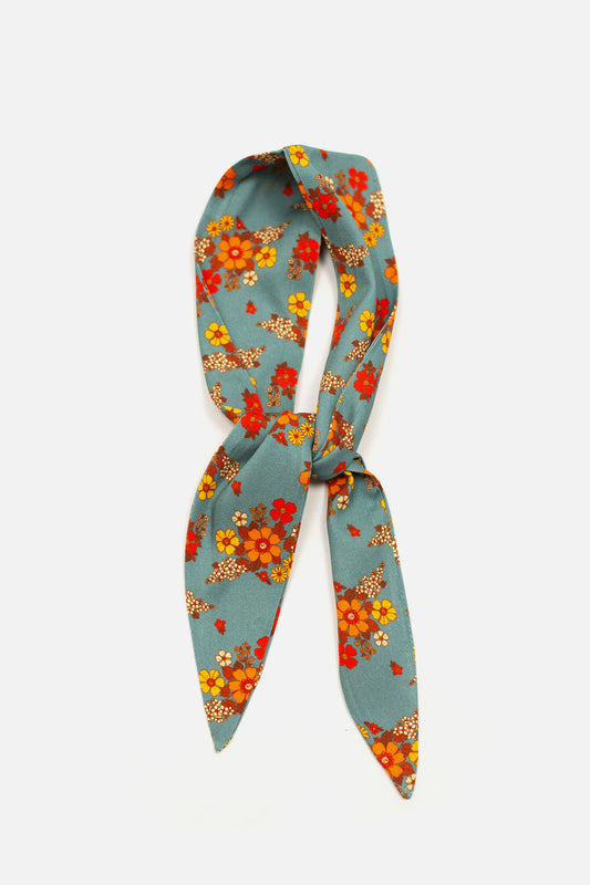 Dolly Blue Floral - Scarf
