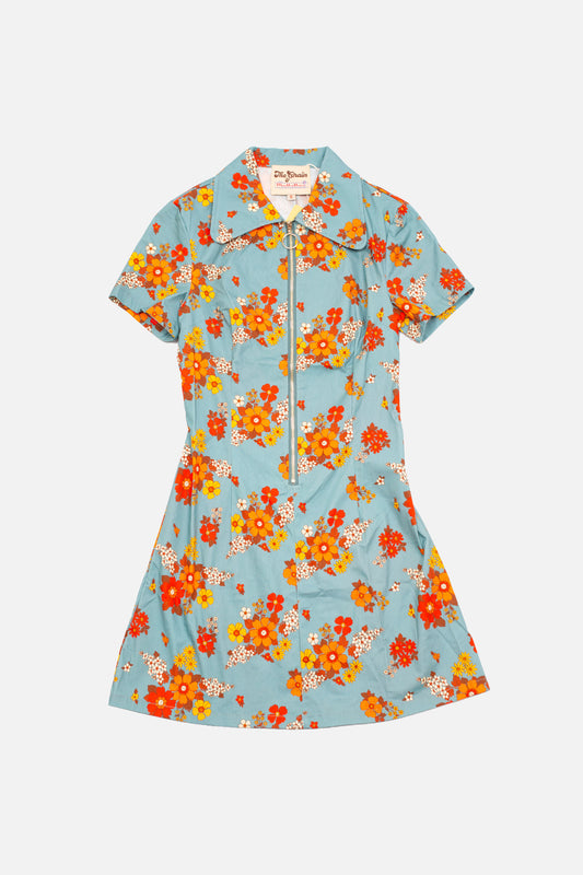 Floral Country Blooms Sky - Dress