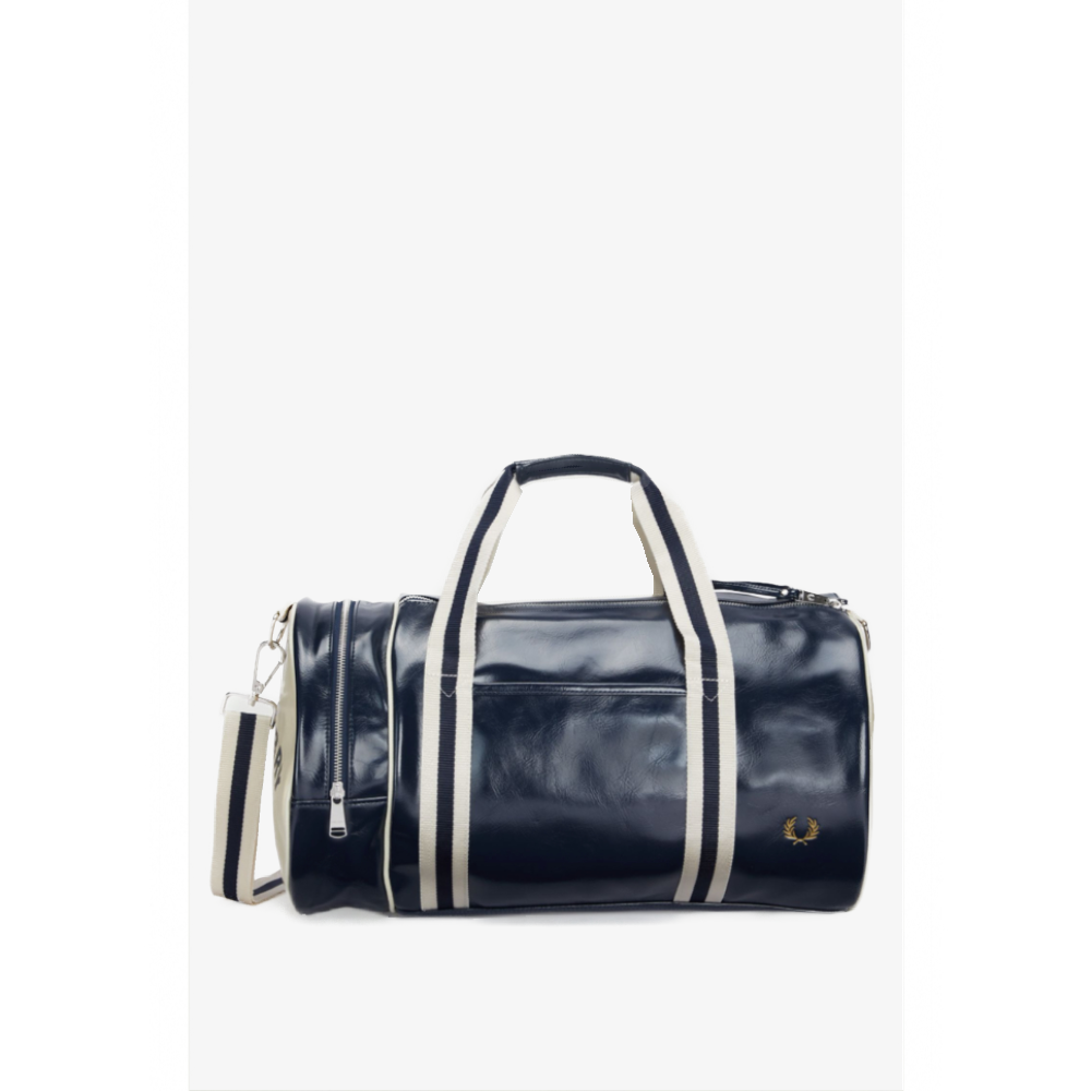 Fred Perry - L7220 Classic Navy - Barrel Bag – The Modfather Clothing ...