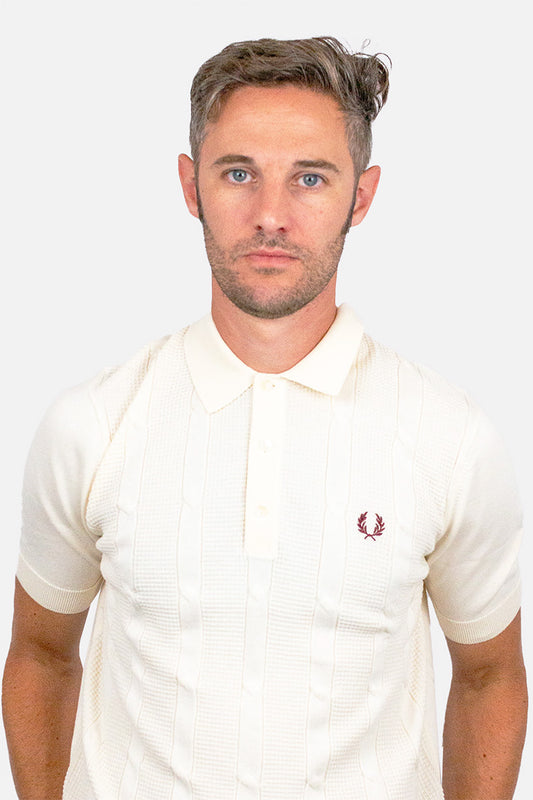 K1313 Textured Cable Knit - Polo
