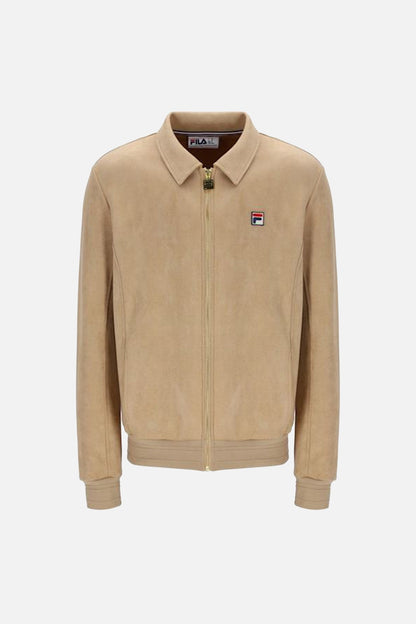 Francesco Classic Beige - Faux Suede Jacket