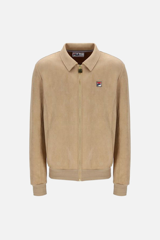 Francesco Classic Beige - Faux Suede Jacket