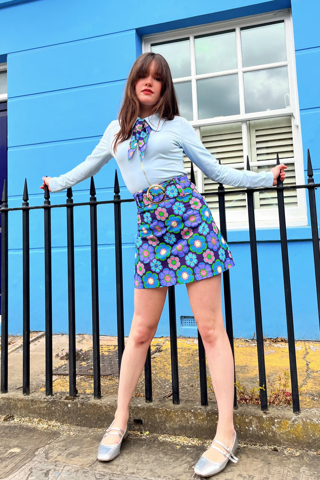 Cher Mod Blossom Blue - Skirt
