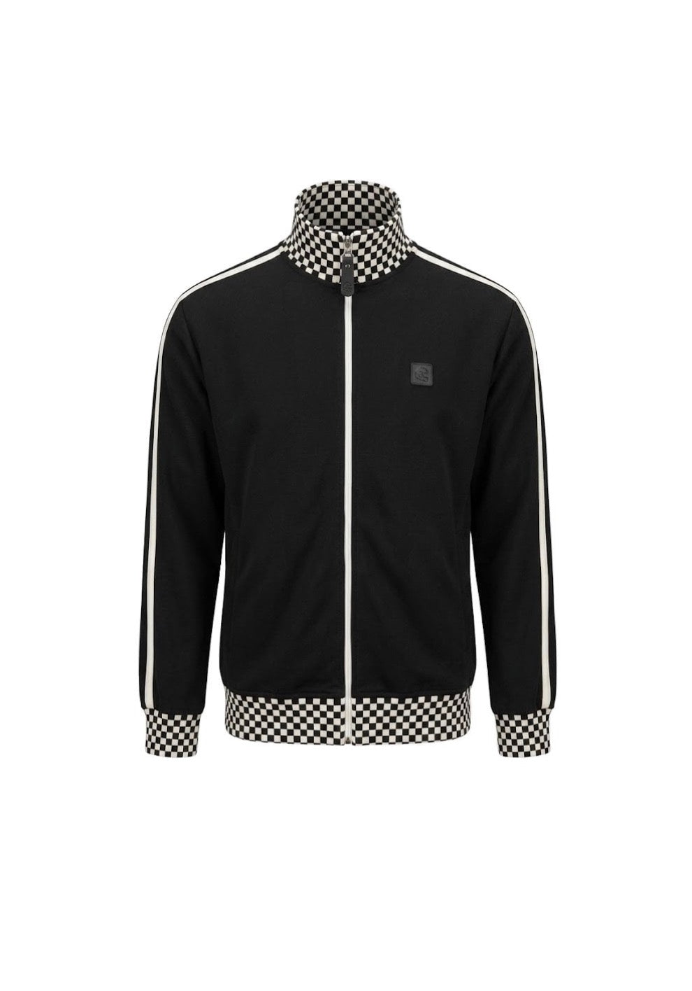 Black Checkerboard  - Track Top
