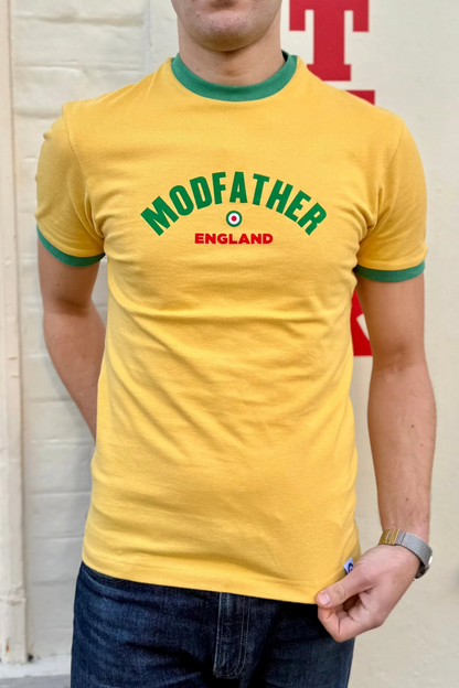 Logo Script Mustard & Green - T-Shirt
