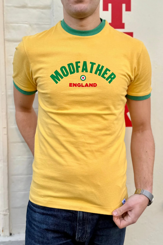 Logo Script Mustard & Green - T-Shirt