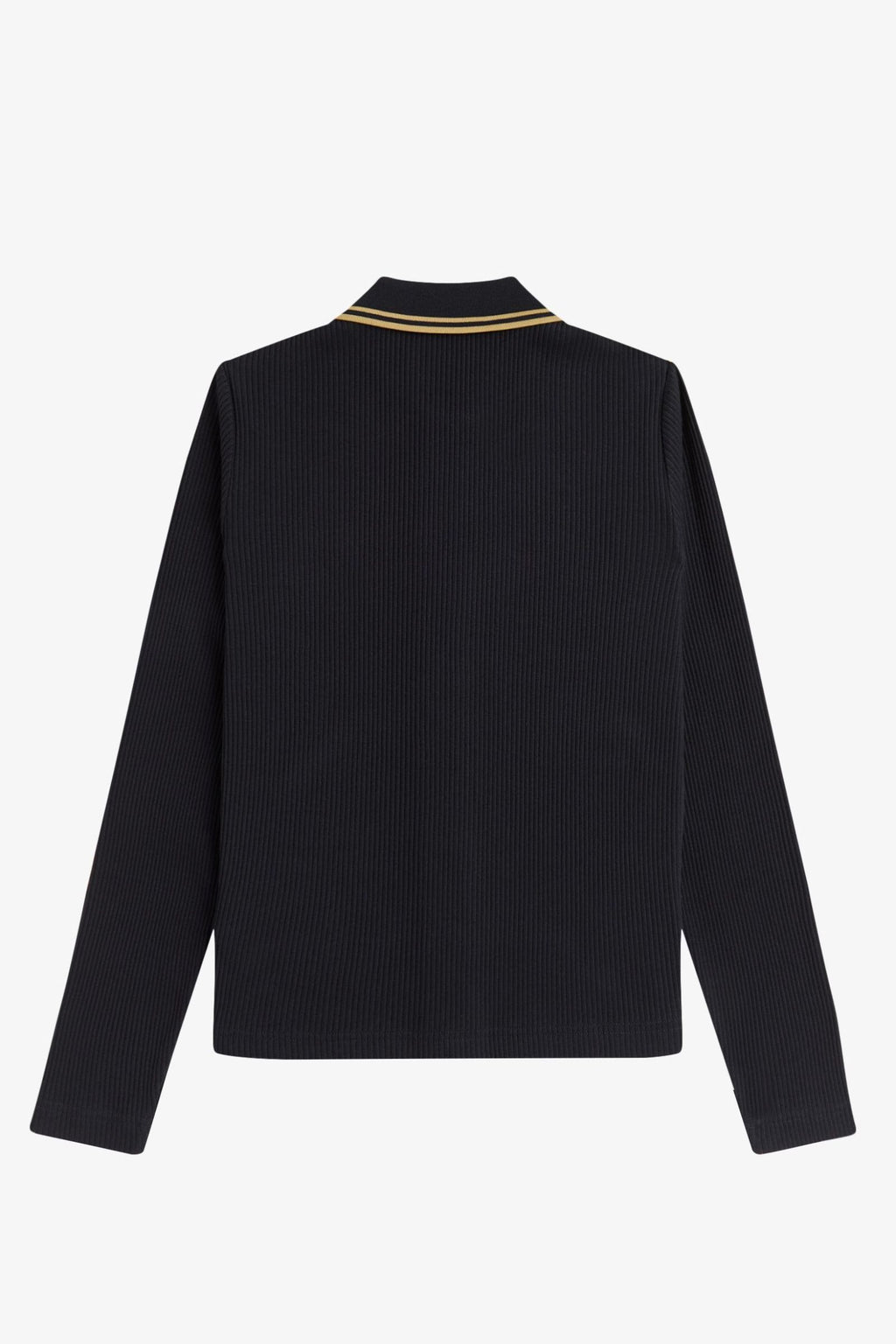 G2169 Button-Through Rib Black - Polo