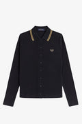 G2169 Button-Through Rib Black - Polo
