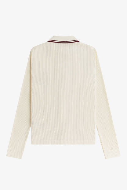 G2169 Button-Through Rib Ecru - Polo