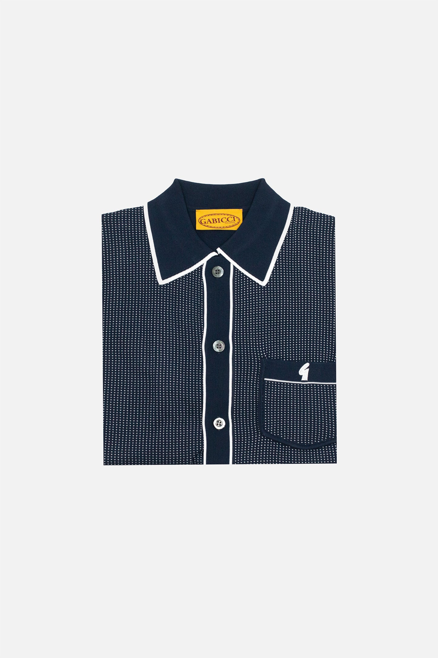 Archive Di Lello Navy - Polo Knit