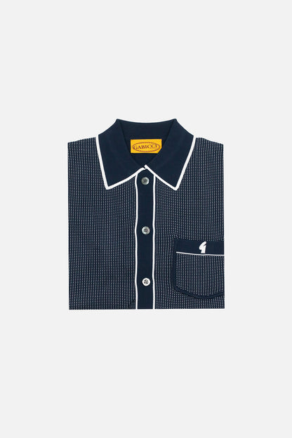 Archive Di Lello Navy - Polo Knit