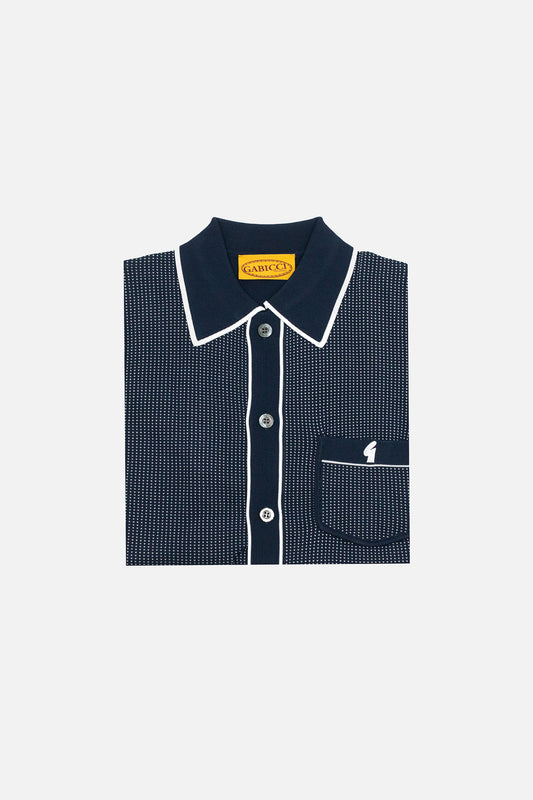 Archive Di Lello Navy - Polo Knit