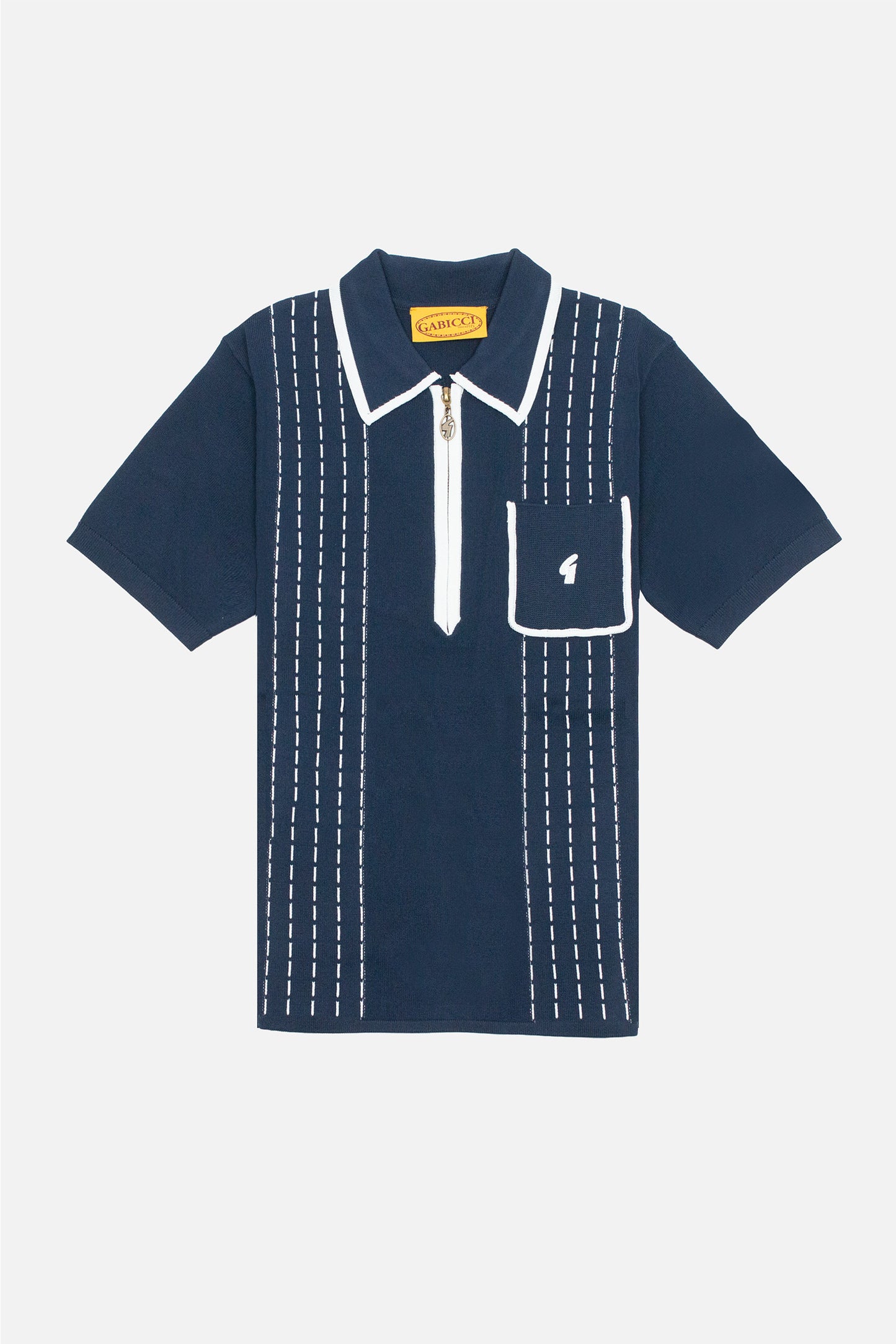 Archive Darron S/S Navy - Polo Knit