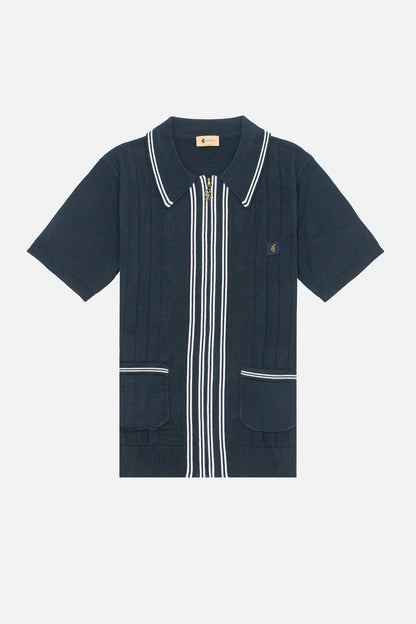 Geller Navy - Polo Knit