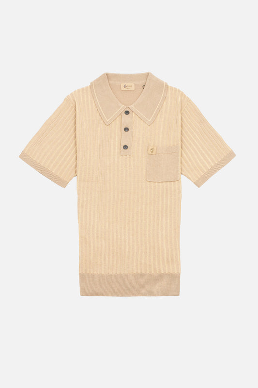 Dimitri Sandstone - Polo Knit