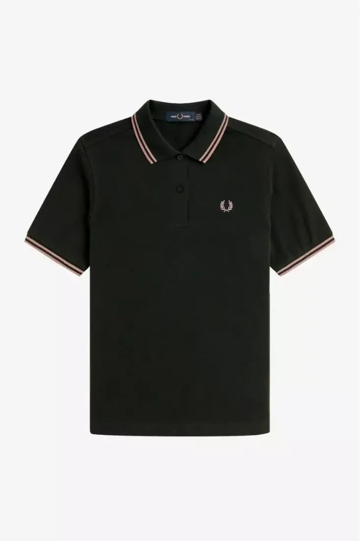 G3600 Twin Tipped Night Green / Iced Pink Polo